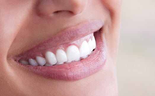 Closeup of healthy teeht and gums
